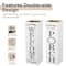 Glitzhome® 24" Double-Sided Solid Wood White Boxed "WELCOME PORCH" Porch Sign